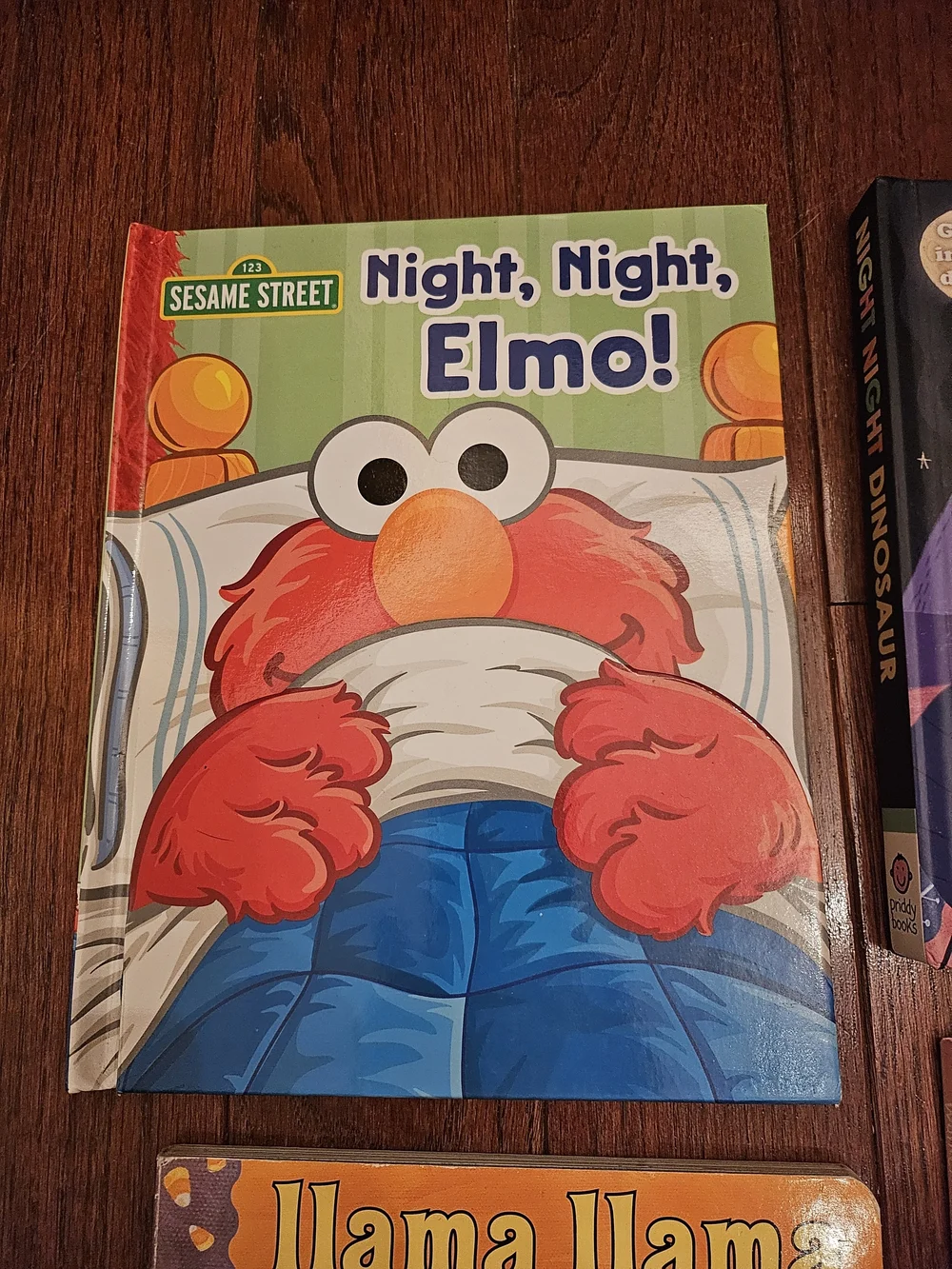 Children's Board Book Bundle - Elmo, Dinosaur, Llama & I Love My Mom
